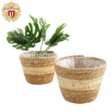 Chậu Trồng Cây Chất Liệu Mây Tre CTC006